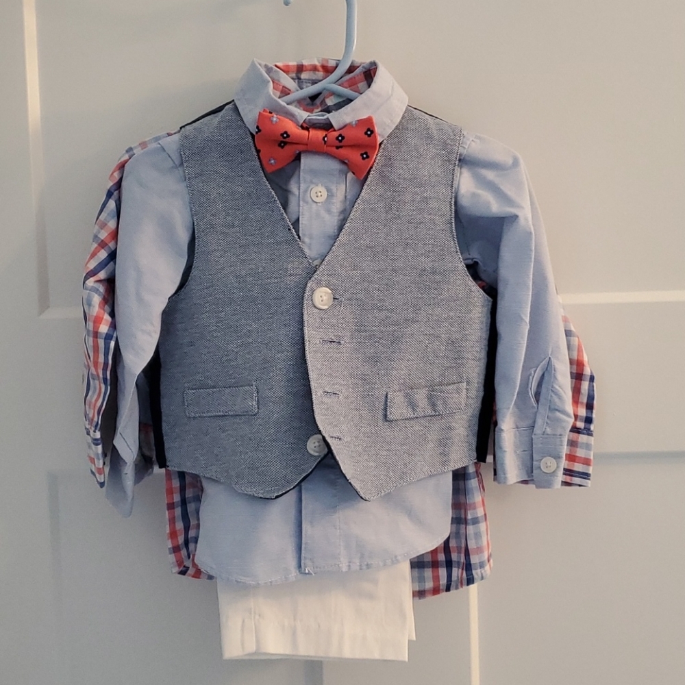 Nautica 4pc set (12mo) like new